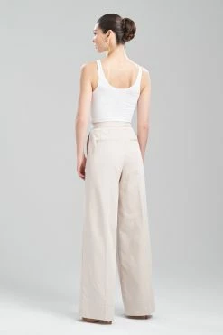 Cotton Chino Full Trouser Pants 12 Cotton Chino Full Trouser Pants -Natori Sales Shop Cotton Chino Full Trouser Pants Sand Taupe by Natori 2 57762.1670858468