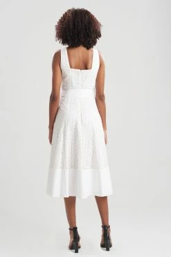 Cotton Eyelet Midi Tank Dress 9 Cotton Eyelet Midi Tank Dress -Natori Sales Shop Cotton Eyelet Midi Tank Dress White by Natori 2 57667.1644340979