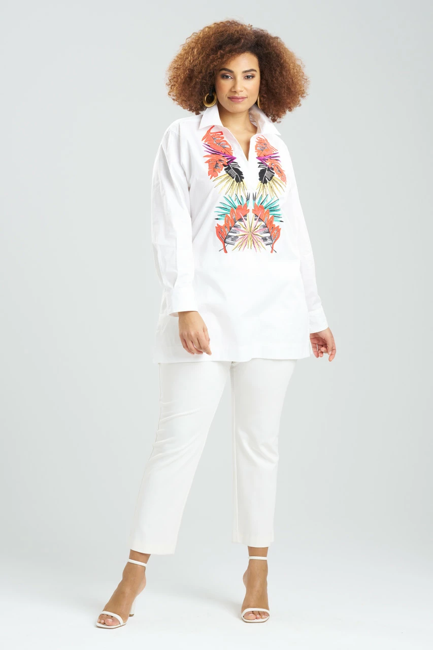 Cotton Poplin El Nido Embroidery Oversized Top 1 Cotton Poplin El Nido Embroidery Oversized Top