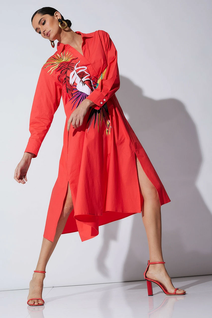 Cotton Poplin El Nido Embroidered Shirtdress 6 Cotton Poplin El Nido Embroidered Shirtdress - Image 6