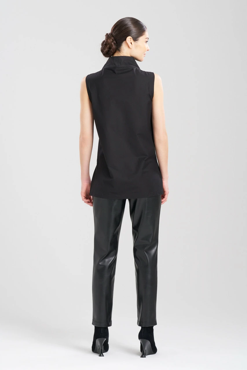 Cotton Poplin Funnel Neck Top 4 Cotton Poplin Funnel Neck Top - Image 4