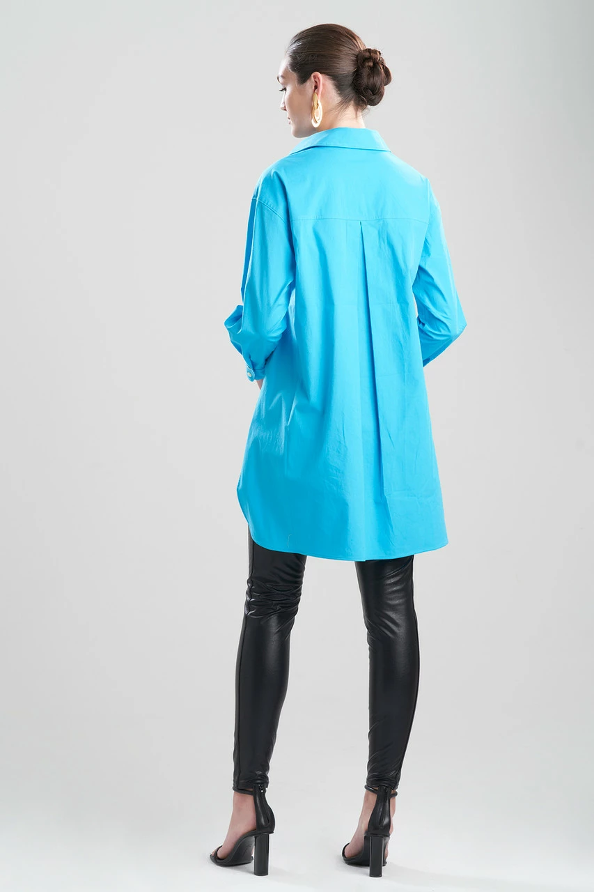 Cotton Poplin Oversized Half Placket Shirt 6 Cotton Poplin Oversized Half Placket Shirt - Image 6