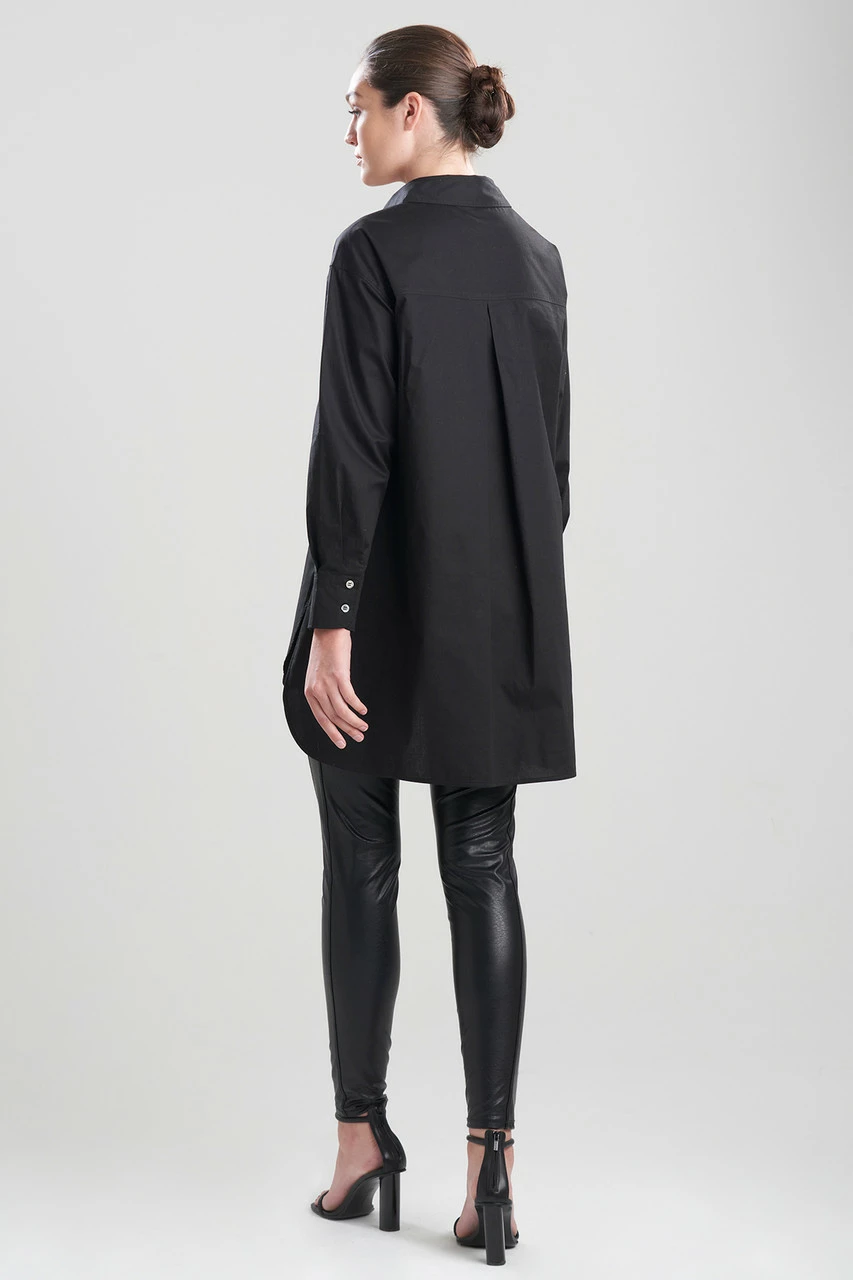 Cotton Poplin Oversized Half Placket Shirt 14 Cotton Poplin Oversized Half Placket Shirt - Image 14