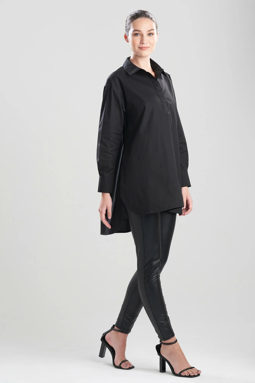 Cotton Poplin Oversized Half Placket Shirt 13 Cotton Poplin Oversized Half Placket Shirt - Image 13