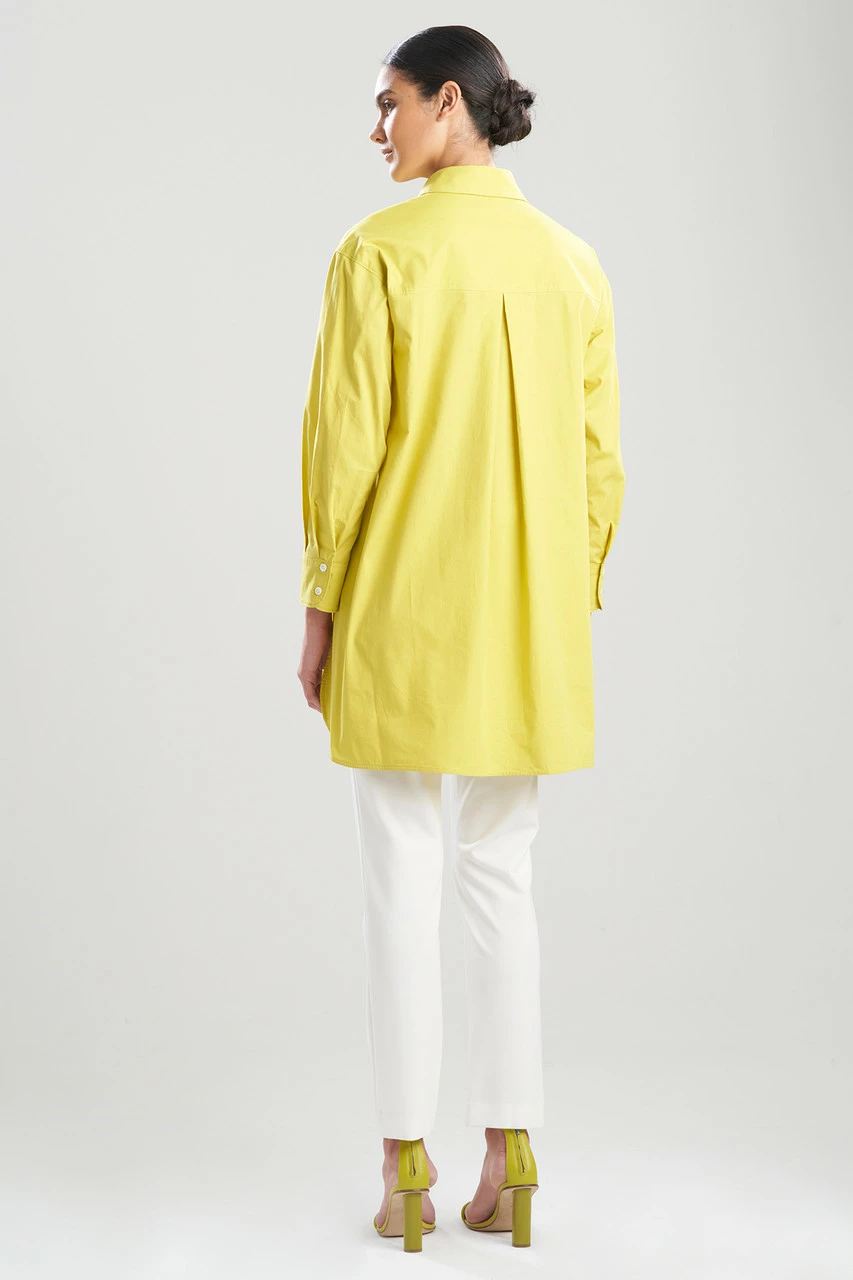 Cotton Poplin Oversized Half Placket Shirt 2 Cotton Poplin Oversized Half Placket Shirt - Image 2