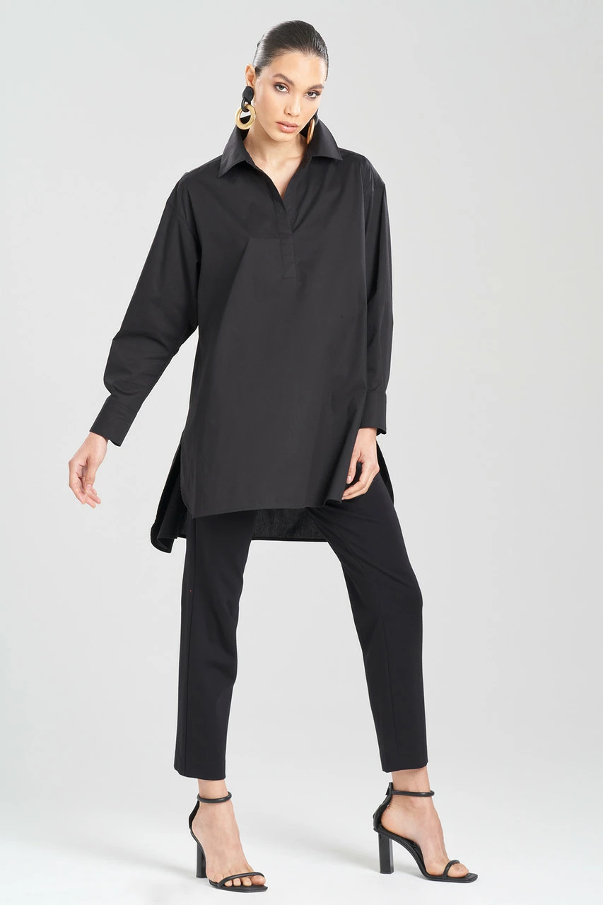 Cotton Poplin Oversized Half Placket Shirt 11 Cotton Poplin Oversized Half Placket Shirt - Image 11