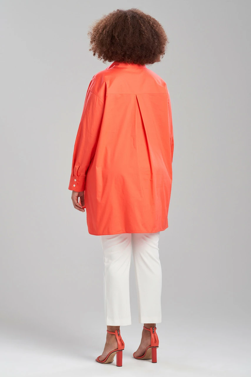 Cotton Poplin Oversized Half Placket Shirt 17 Cotton Poplin Oversized Half Placket Shirt - Image 17
