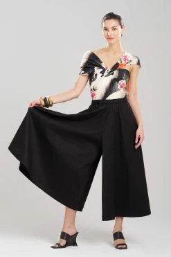 Cotton Poplin Palazzo Pants -Natori Sales Shop Cotton Poplin Palazzo Pants Black by Natori 06525.1683638990