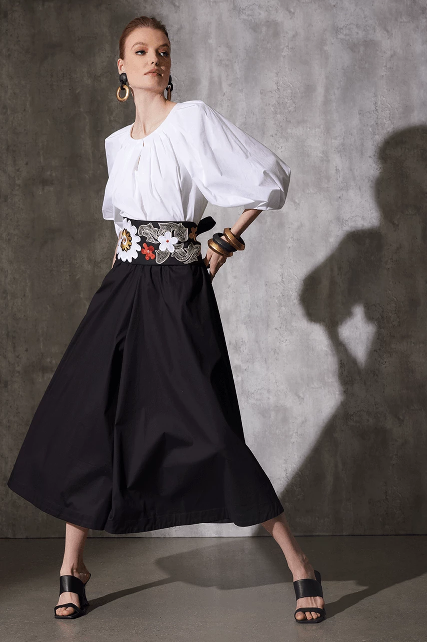 Cotton Poplin Pleated Pullover Top 8 Cotton Poplin Pleated Pullover Top - Image 8