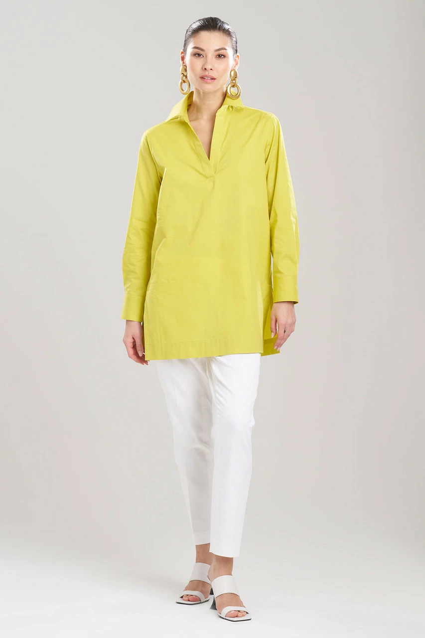 Cotton Poplin Pleated Top 1 Cotton Poplin Pleated Top