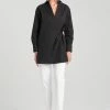 Cotton Poplin Surplice Tie Shirt