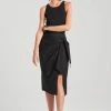 Cotton Poplin Wrap Skirt