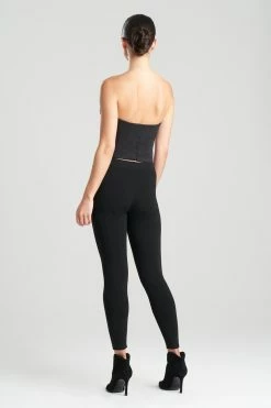 Natori Sales Shop -Natori Sales Shop Cotton Sateen Bustier Black by Natori 2 55013.1659452460