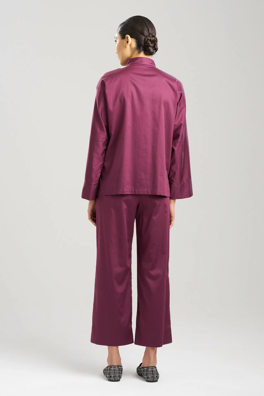 Cotton Sateen Essentials Mandarin PJ 2 Cotton Sateen Essentials Mandarin PJ - Image 2