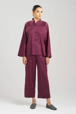 Cotton Sateen Essentials Mandarin PJ