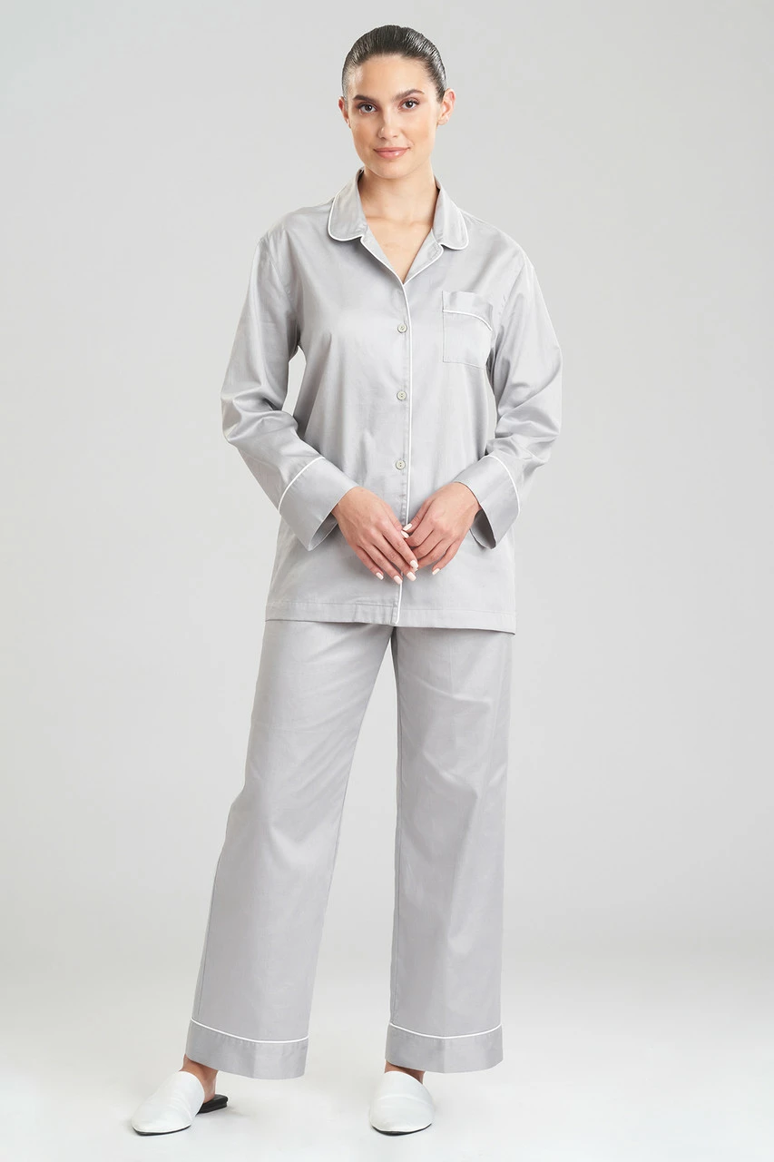 Cotton Sateen Notch PJ 3 Cotton Sateen Notch PJ - Image 3