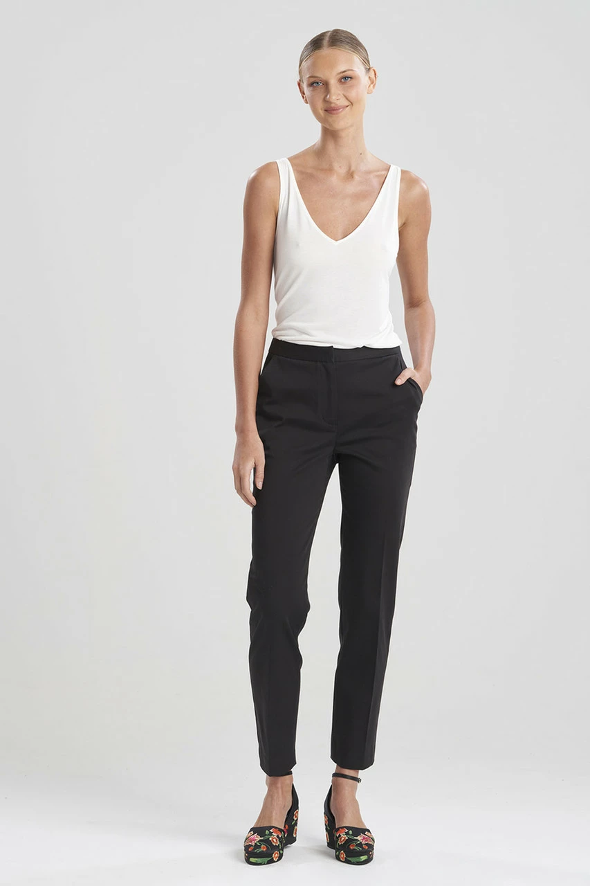 Cotton Sateen Tapered Pants 3 Cotton Sateen Tapered Pants - Image 3