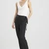 Cotton Silk Tapered Pants