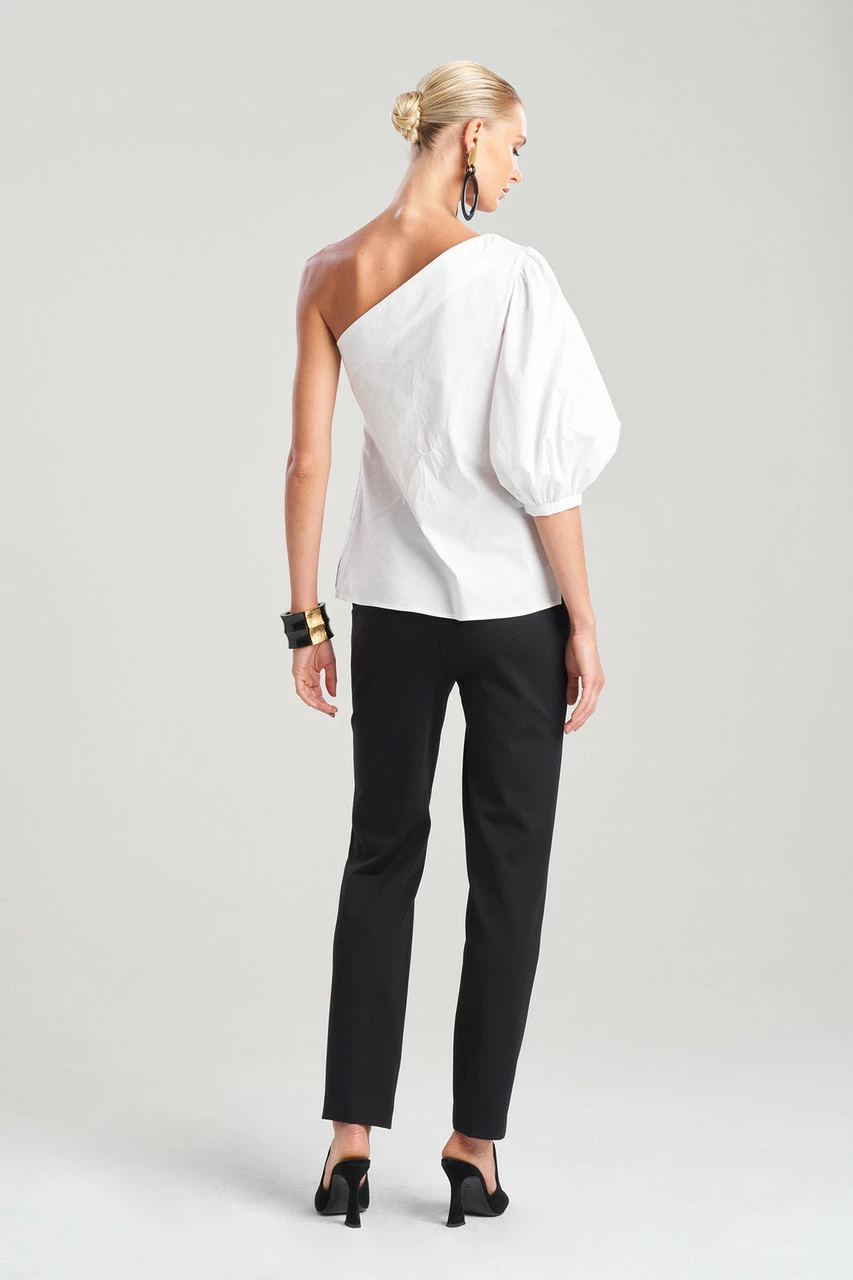 Cotton Poplin Balloon One Shoulder Top 6 Cotton Poplin Balloon One Shoulder Top - Image 6