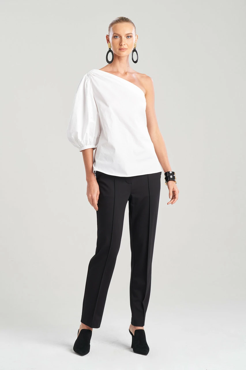 Cotton Poplin Balloon One Shoulder Top 5 Cotton Poplin Balloon One Shoulder Top - Image 5