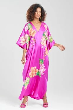 Couture Hanabi Beaded Silk Caftan