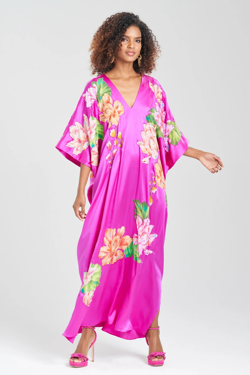 Couture Hanabi Beaded Silk Caftan 1 Couture Hanabi Beaded Silk Caftan