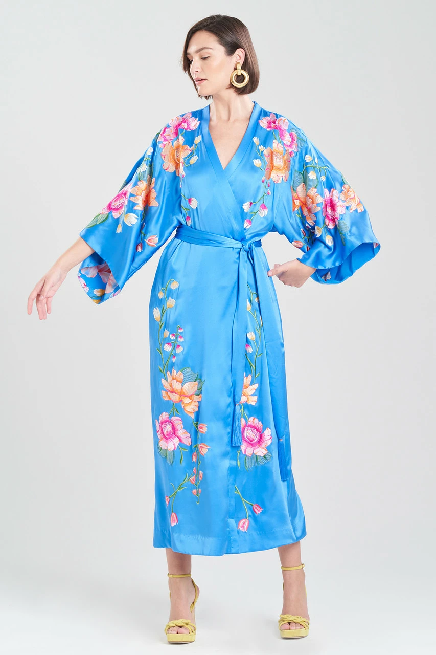 Couture Hanabi Embroidered Tassel Silk Robe 1 Couture Hanabi Embroidered Tassel Silk Robe