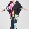 Couture Kyoko Butterfly Embellished Silk Caftan