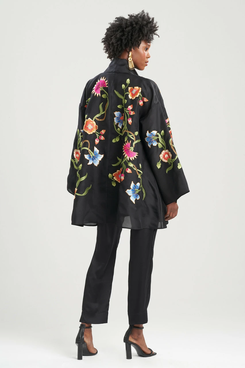 Couture Silk Organza Embroidered Wrap 2 Couture Silk Organza Embroidered Wrap - Image 2