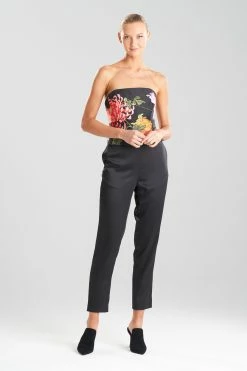 Couture Silk Taffeta Applique Bustier