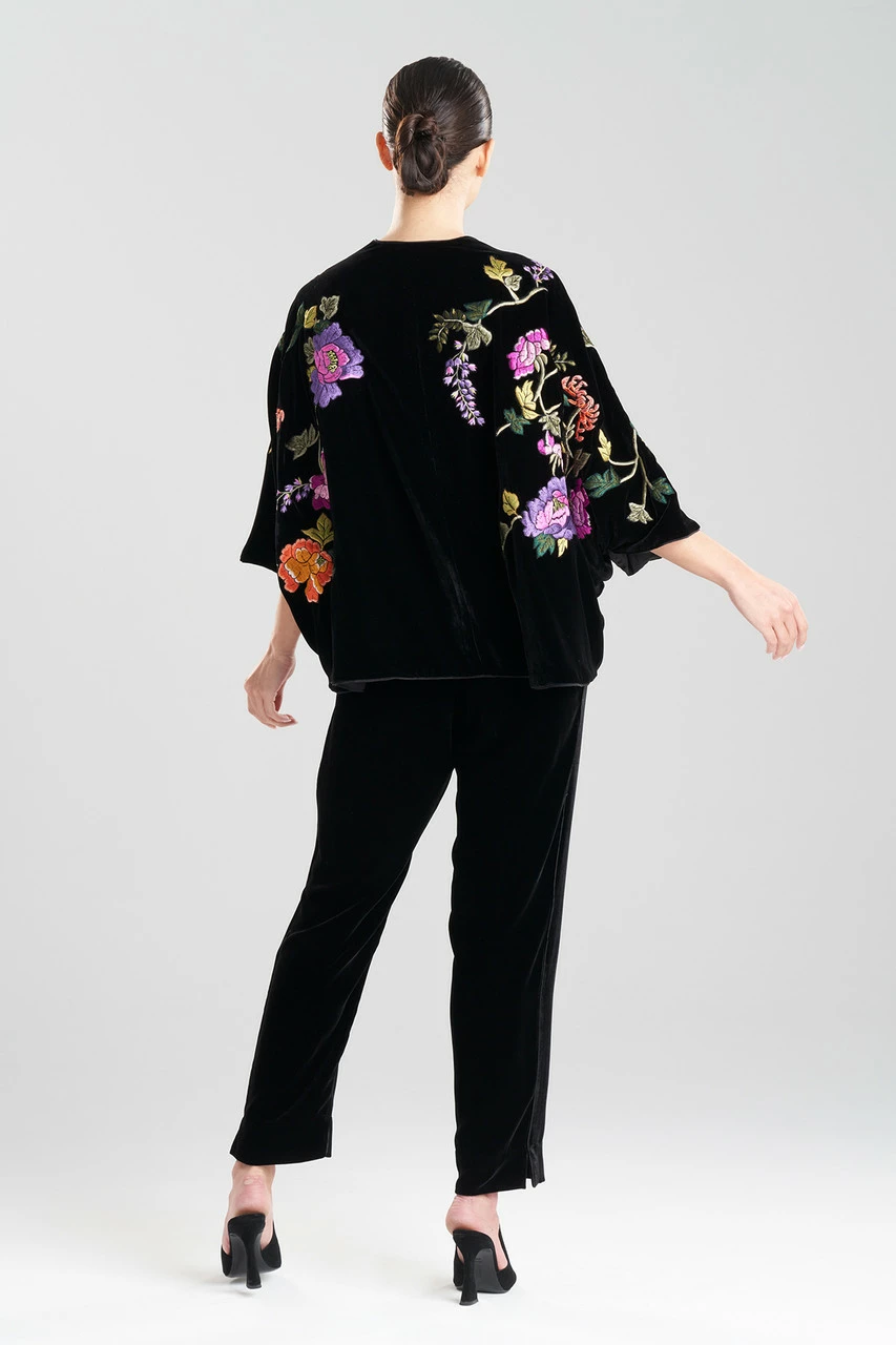 Couture Velvet Cocoon Embroidered Topper 2 Couture Velvet Cocoon Embroidered Topper - Image 2