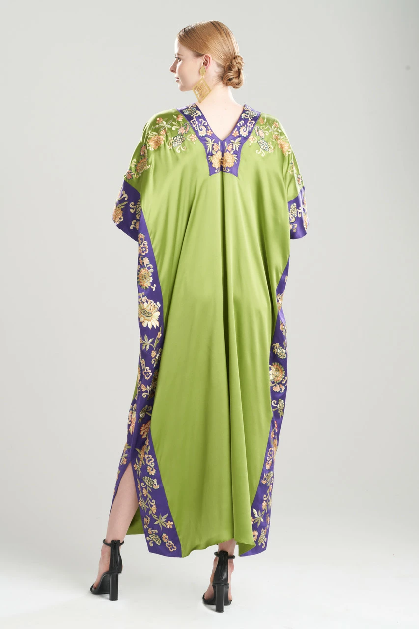 Couture Yasugi Embroidered Silk Caftan 2 Couture Yasugi Embroidered Silk Caftan - Image 2