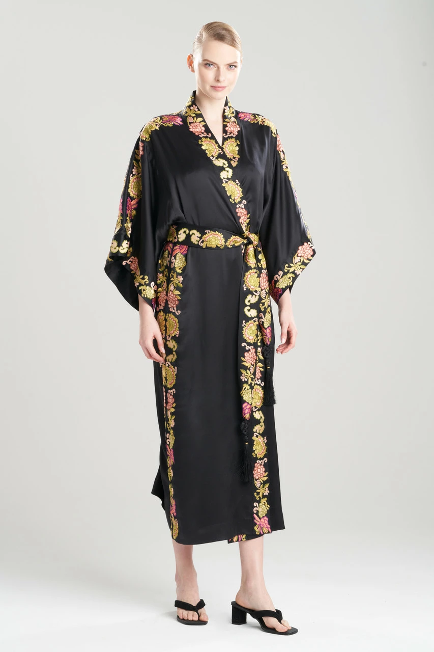 Couture Yasugi Embroidered Silk Robe 1 Couture Yasugi Embroidered Silk Robe