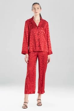 Decadence PJ 54 Decadence PJ -Natori Sales Shop Decadence PJ Brocade Red by Natori 70184.1632254017