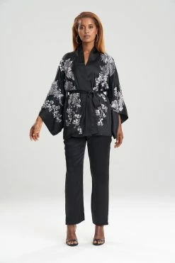 Dragon Embroidery Silk Wrap 8 Dragon Embroidery Silk Wrap -Natori Sales Shop Dragon Embroidery Silk Wrap Black by JN 99118.1641498421