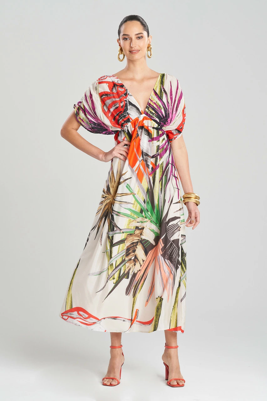 El Nido Obi Silk Beaded Kimono Dress 1 El Nido Obi Silk Beaded Kimono Dress