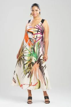 El Nido Obi Silk Midi Dress -Natori Sales Shop El Nido Obi Silk Midi Dress White Sand by Natori 3 16912.1680814865