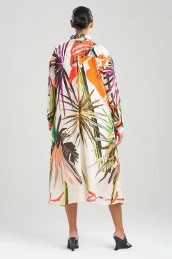 El Nido Obi Silk Shirtdress -Natori Sales Shop El Nido Obi Silk Shirtdress White Sand by Natori 3 12105.1680814697