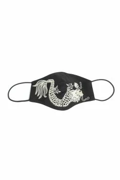 Embroidered Dragon Face Mask