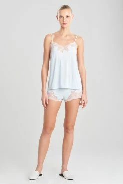 Enchant Cami Tap PJ -Natori Sales Shop Enchant Cami Tap PJ Frosted Blue Shell Pink by Natori 16407.1648484770