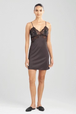 Enchant Lace Applique Chemise -Natori Sales Shop Enchant Lace Applique Chemise Espresso by Natori 26073.1692197090