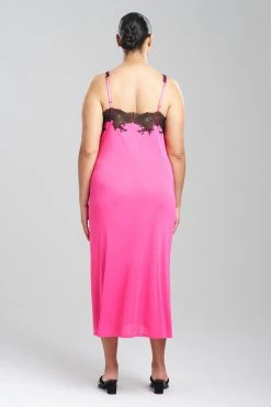 Enchant Lace Applique Gown -Natori Sales Shop Enchant Lace Applique Gown Fiesta Pink by Natori 4 59102.1689783791