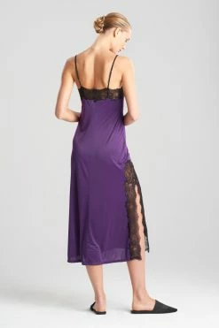 Enchant Lace Slit Gown -Natori Sales Shop Enchant Lace Slit Gown Amethyst by Natori 2 78155.1655834386