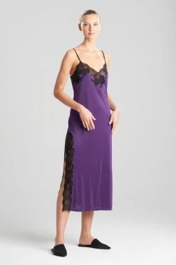 Enchant Lace Slit Gown -Natori Sales Shop Enchant Lace Slit Gown Amethyst by Natori 01706.1660084441