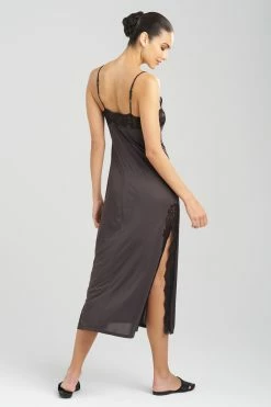 Enchant Lace Slit Gown -Natori Sales Shop Enchant Lace Slit Gown Espresso by Natori 2 95246.1692198400