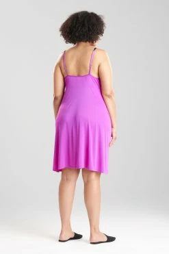 Enchant V-Neck Slip -Natori Sales Shop Enchant V Neck Slip Magenta Purple by JN 2 10482.1660579222