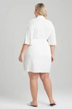 Enchant Wrap With Lace -Natori Sales Shop Enchant Wrap With Lace Ivory Shell Pink by Natori 4 85928.1645632056