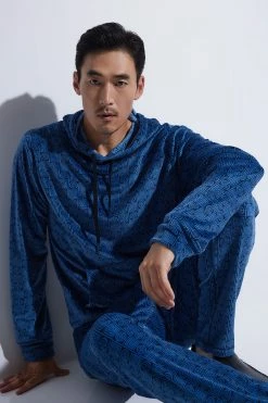 Pasig Infinity Velour Hoodie 7 Pasig Infinity Velour Hoodie -Natori Sales Shop Enso Infinity Velour Lounge Pants Pasig Infinity Velour Hoodie Dress Blues by Natori 37520.1664398755