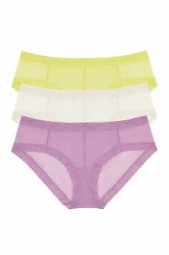 Escape Girl Brief 3 Pack 47 Escape Girl Brief 3 Pack -Natori Sales Shop Escape Girl Brief 3 Pack Lemon Lime Fondant Violette by Natori 72150.1692967772