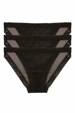 Escape String Bikini 3 Pack 5 Escape String Bikini 3 Pack -Natori Sales Shop Escape String Bikini 3 Pack Black by Natori 97282.1631830461